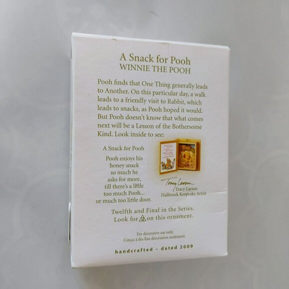Hallmark Keepsake Ornament, A Snack For Pooh, Winnie The Pooh, 2009 Collectible - Picture 2 of 3